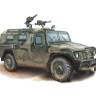 Склеиваемая пластиковая модель Бронеавтомобиль STS Tiger + МАСКА. Масштаб 1:72