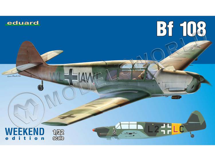 Склеиваемая пластиковая модель Bf 108. Weekend. Масштаб 1:32 - фото 1