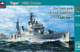Склеиваемая пластиковая модель Английский лёгкий крейсер «Тайгер». Масштаб 1:415