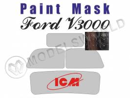 Окрасочная маска на остекление Ford 3000S Series, ICM. Масштаб 1:35