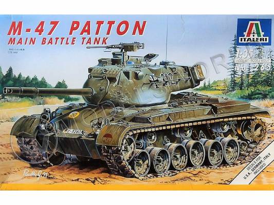 Склеиваемая пластиковая модель Американский танк M-47 Patton. Масштаб 1:35