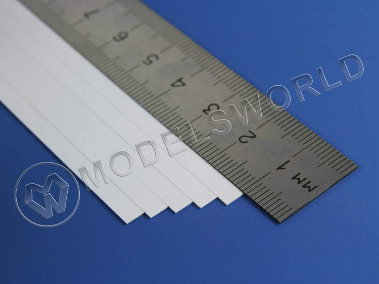 Полоска пластиковая для масштаба S, 0.4х4.0 мм, 10 шт - фото 1
