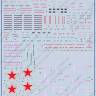 Декаль Миль Ми-24В технические надписи. Масштаб 1:35