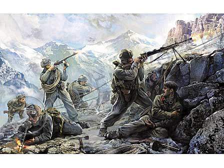 Фигуры солдат Советские горные стрелки. Масштаб 1:35 - фото 1