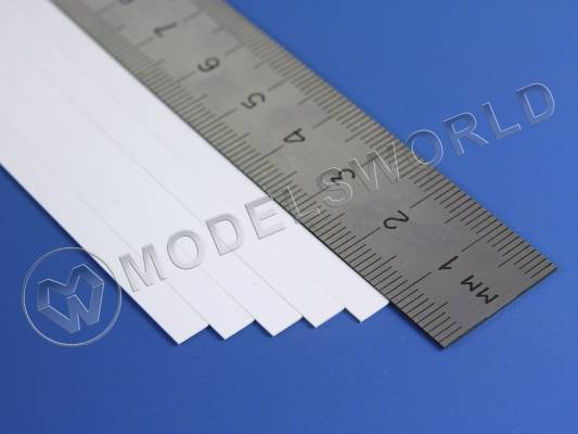 Полоска пластиковая для масштаба S, 0.4х4.8 мм, 10 шт