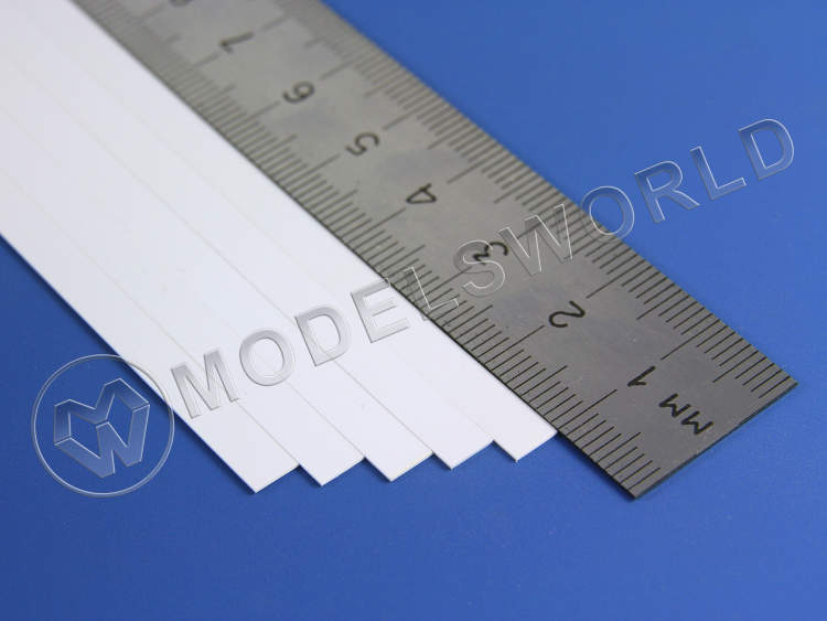 Полоска пластиковая для масштаба S, 0.4х4.8 мм, 10 шт - фото 1