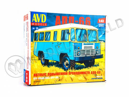 Склеиваемая пластиковая модель Автобус повышенной проходимости АПП-66. Масштаб 1:43