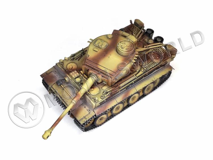 Готовая модель Немецкого тяжелого танка Тигр I 505 s. Pz. Abt., операция Цитадель 1943 г., с интерьером в масштабе 1:35 - фото 1