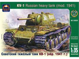 Склеиваемая пластиковая модель Советский тяжелый танк КВ-1, образца 1941 г. Масштаб 1:35