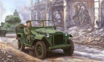 Склеиваемая пластиковая модель советский военный легковой автомобиль. Масштаб 1:35