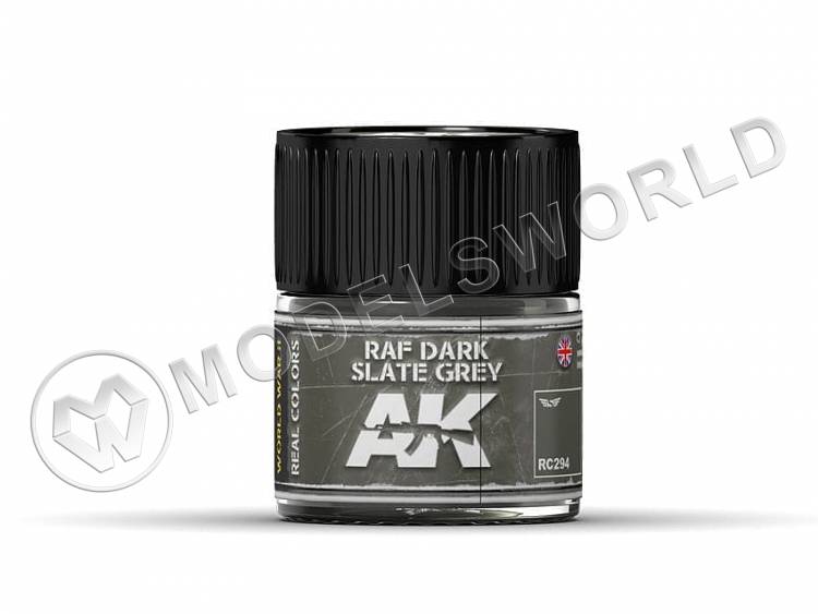 Акриловая лаковая краска AK Interactive Real Colors. RAF Dark Slate Grey. 10 мл - фото 1