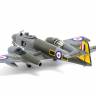 Склеиваемая пластиковая модель самолета Gloster Meteor F8. Масштаб 1:48