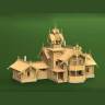 Набор для постройки модели Загородный летний дом. Масштаб 1:72