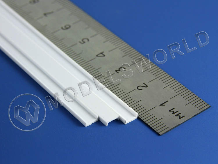 Швеллер пластиковый 4.8х1.6 мм, 3 шт - фото 1