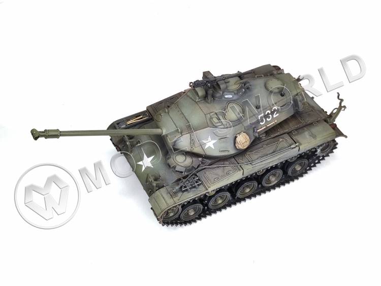 Готовая модель Американского легкого танка М41 Бульдог в масштабе 1:35 - фото 1