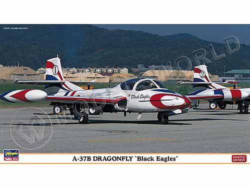 Склеиваемая пластиковая модель самолета A-37B Dragonfly Black Eagles (2 kits). Масштаб 1:72 - фото 1