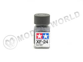 Эмалевая матовая краска Tamiya в стеклянной баночке 10 мл. XF-24 Dark Grey