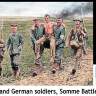 Фигуры британских и немецких солдат, Битва на Сомме, 1916. Масштаб 1:35