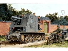 Склеиваемая пластиковая модель 15 cm s.IG.33 (SF) auf Pz.Kpfw.I auf.B + КОМПЛЕКТ ДОПОЛНЕНИЙ . Масштаб 1:35