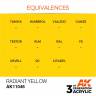 Акриловая краска AK Interactive 3rd GENERATION Standard. Radiant Yellow. 17 мл