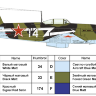 Склеиваемая пластиковая модель Советский истребитель Як-9 французского лётчика-аса Марселя Лефевра. Масштаб 1:48