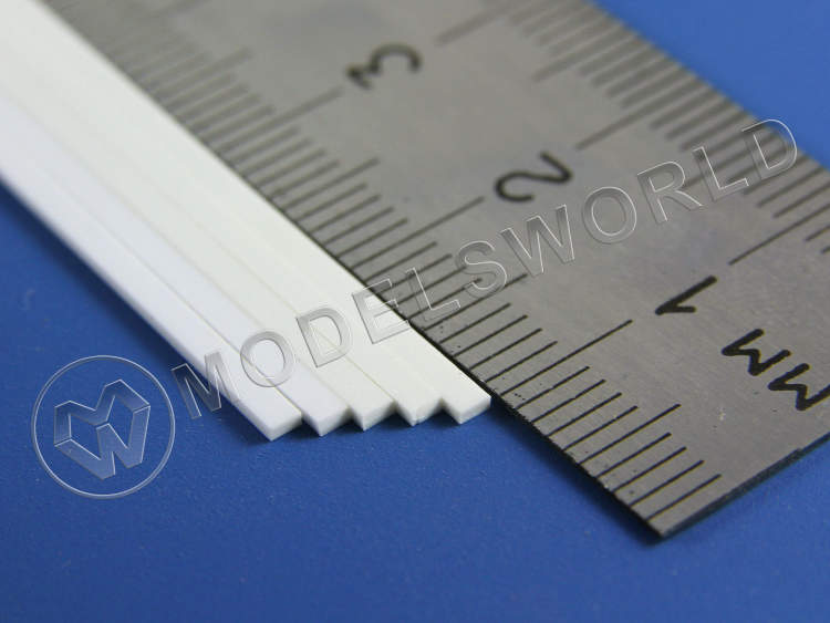 Полоска пластиковая для масштаба S, 0.8х1.6 мм, 10 шт - фото 1