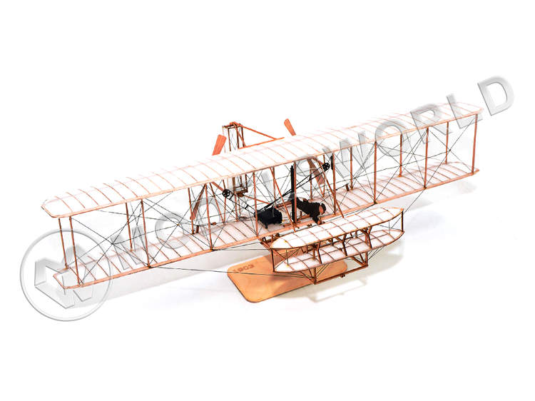 Набор для постройки модели самолета "Flyer" братьев Райт 1903 г. Масштаб 1:20 - фото 1